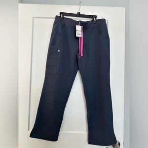 Figs Women's Night Sky Kade - Petite Cargo Scrub Pants - Medium Petite